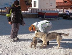 Palandöken'in maskotu oldular